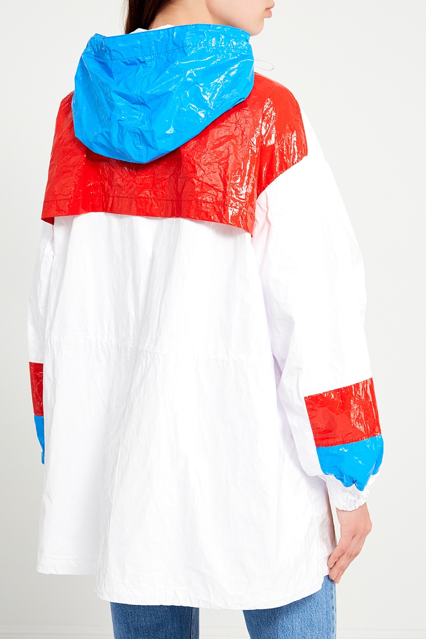 фото Анорак из лакированной ткани color blocking Msgm