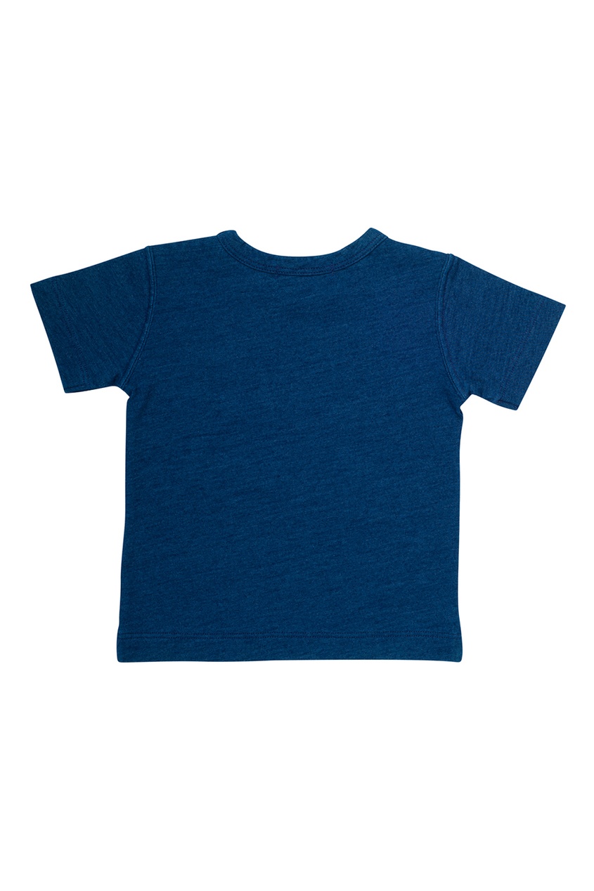 фото Синяя футболка с принтом bonpoint