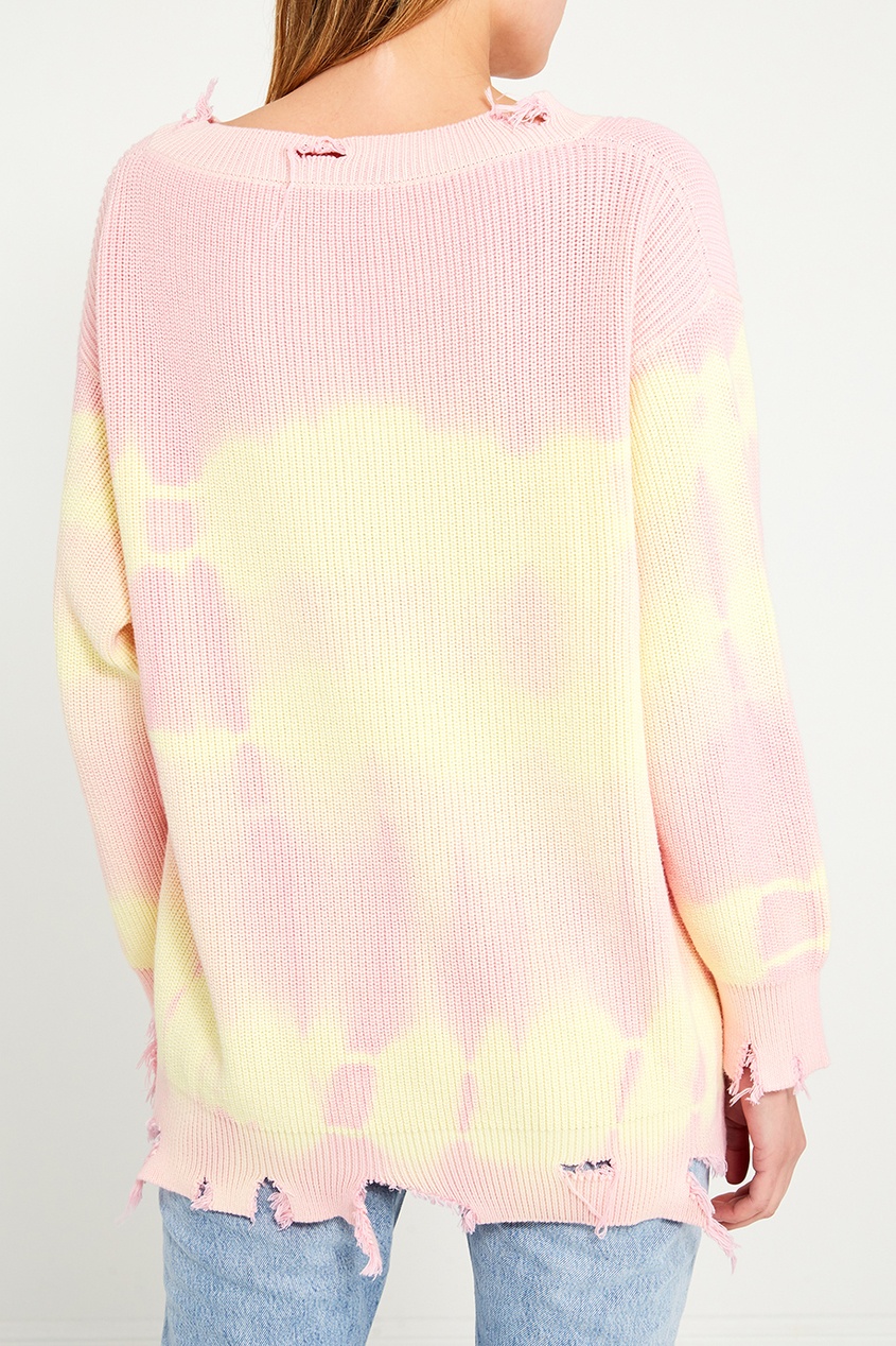 фото Хлопковый пуловер tie dye msgm