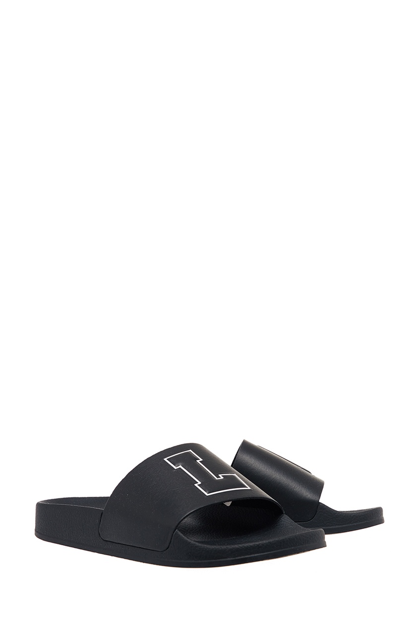 фото Черные сандалии с буквами joshua sanders