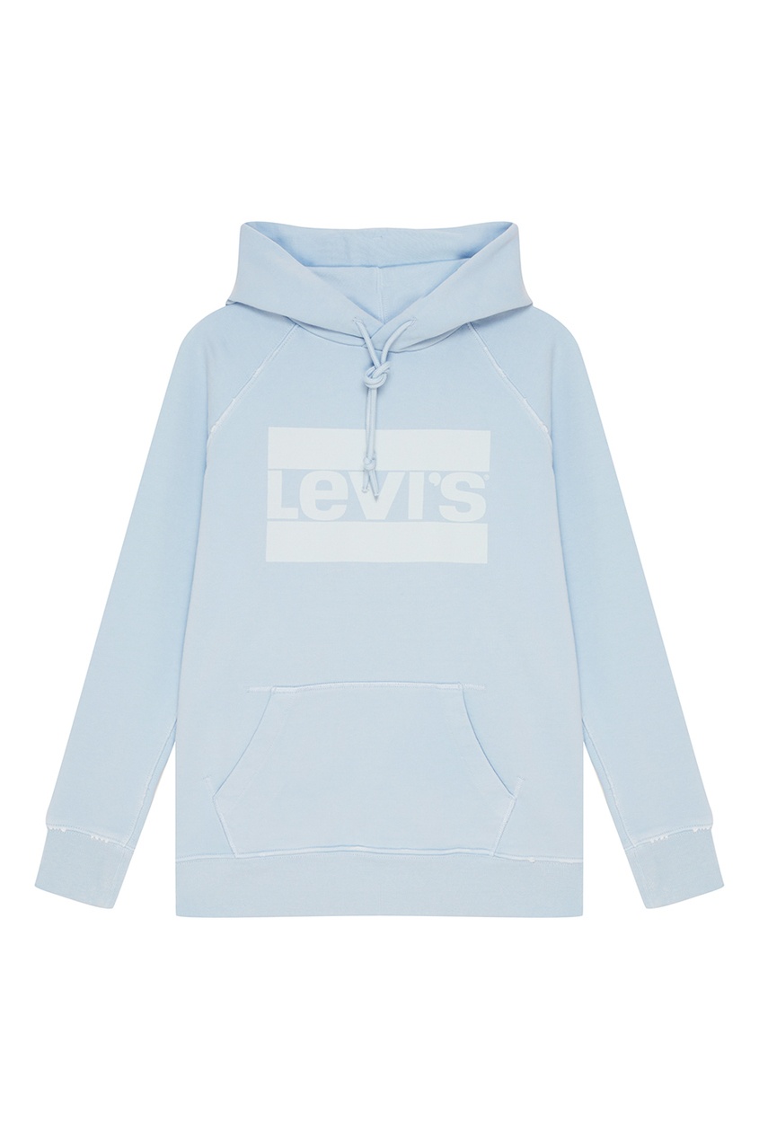 фото Голубое худи из хлопка graphic sport hoodie sportswear levi’s®