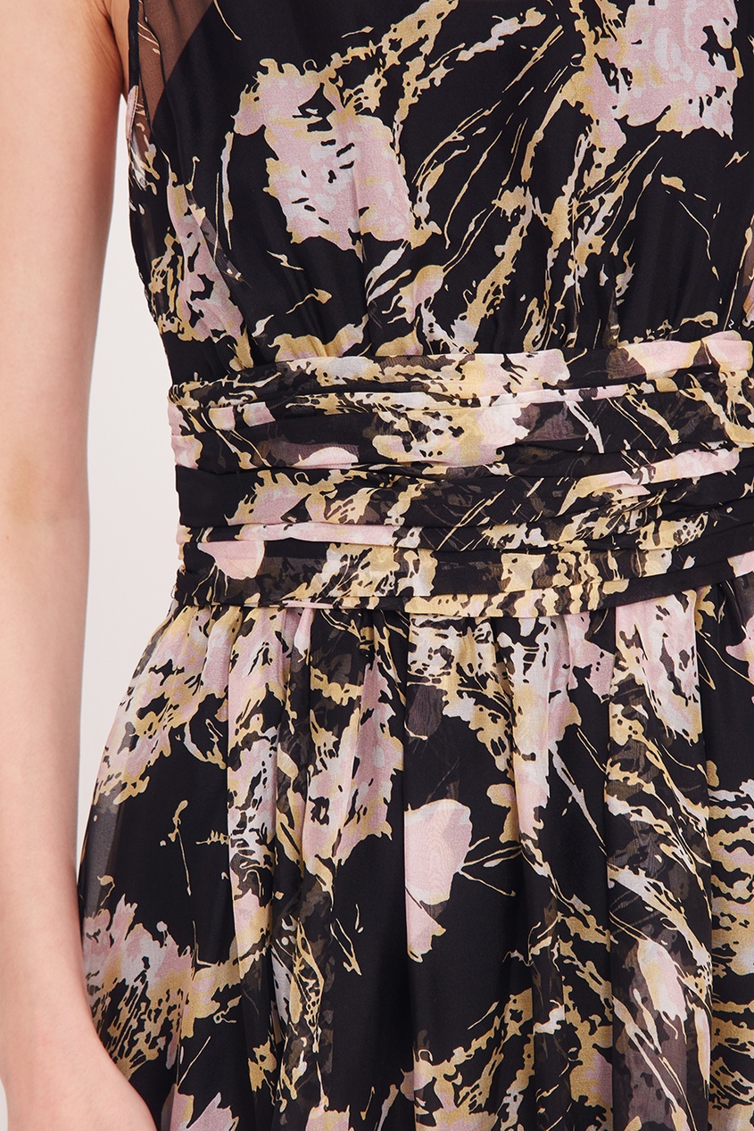 фото Шелковое платье с абстрактным принтом no.21