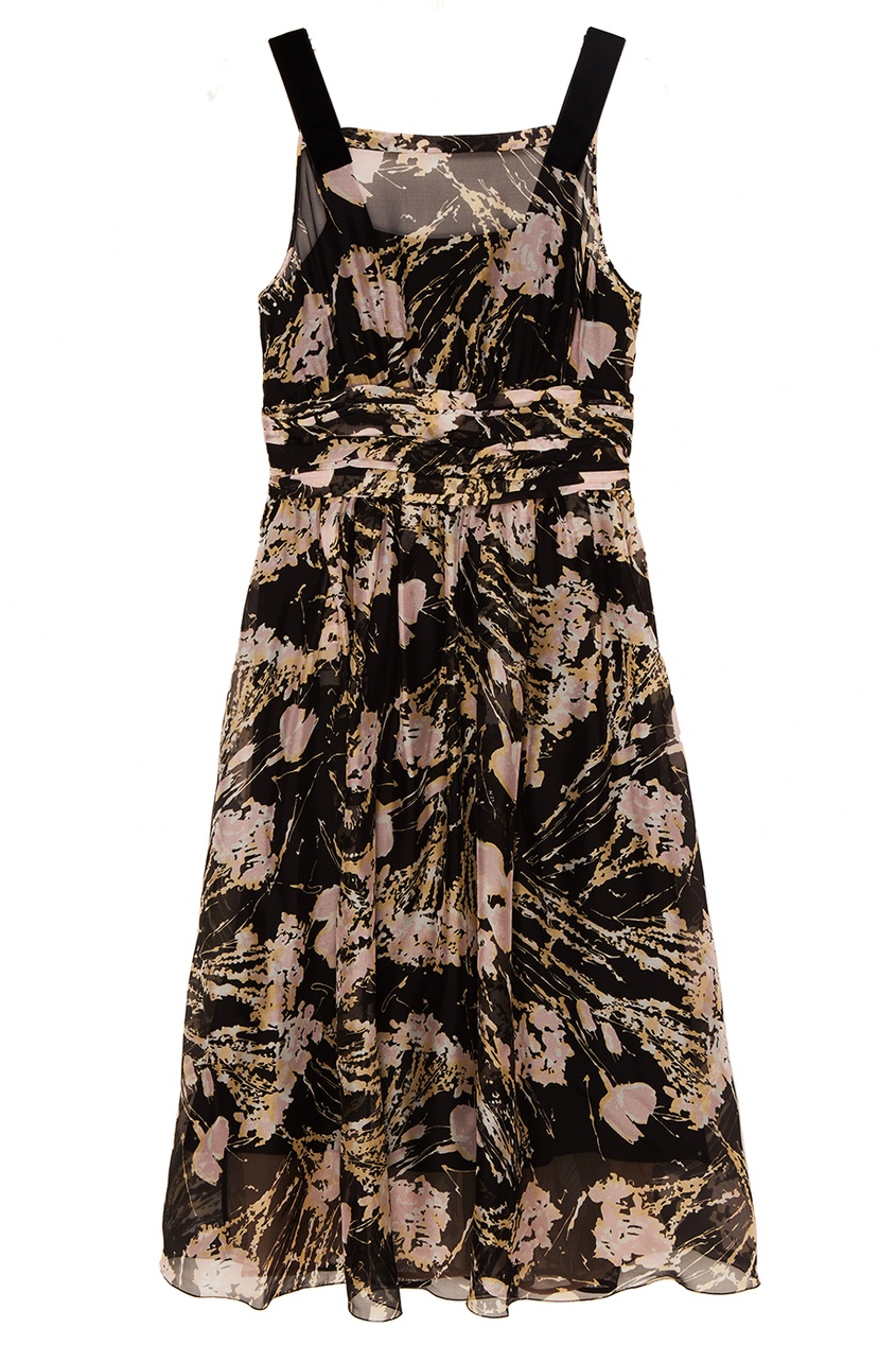 фото Шелковое платье с абстрактным принтом no.21
