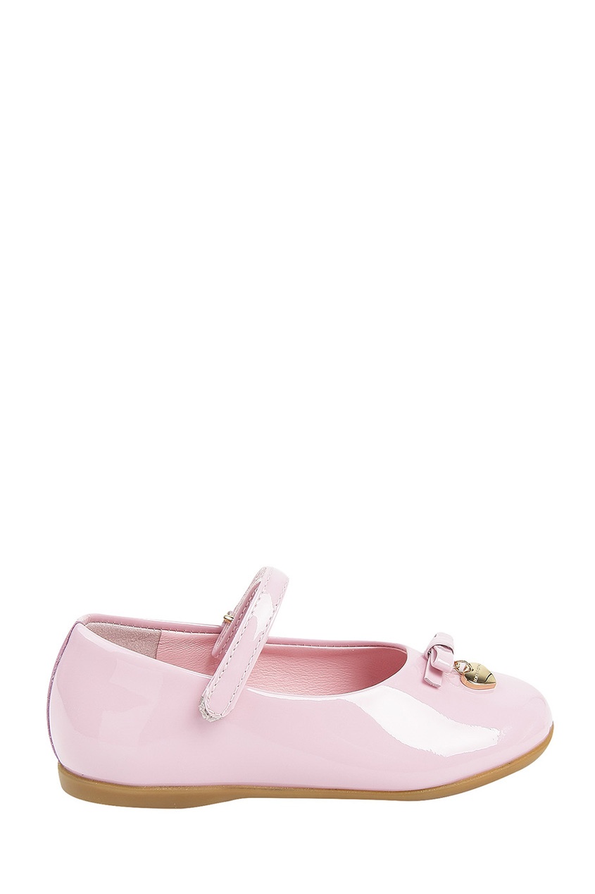 фото Розовые лакированные туфли с бантом dolce&gabbana
