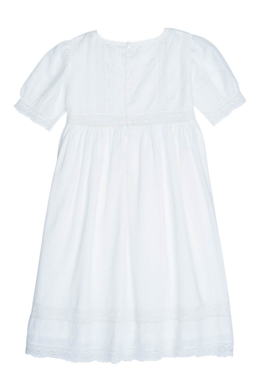 фото Хлопковое белое платье gemma bonpoint