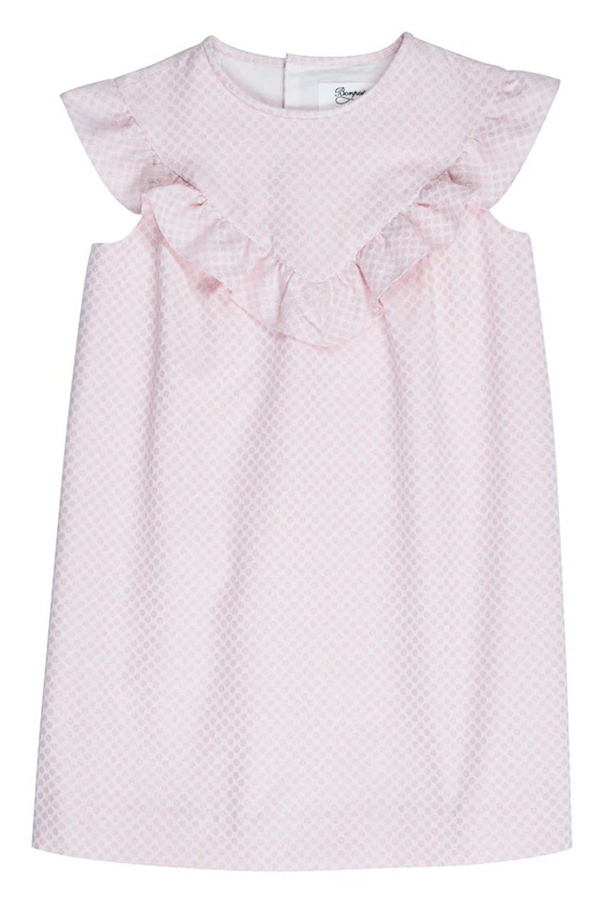 фото Жаккардовое розовое платье gloss bonpoint