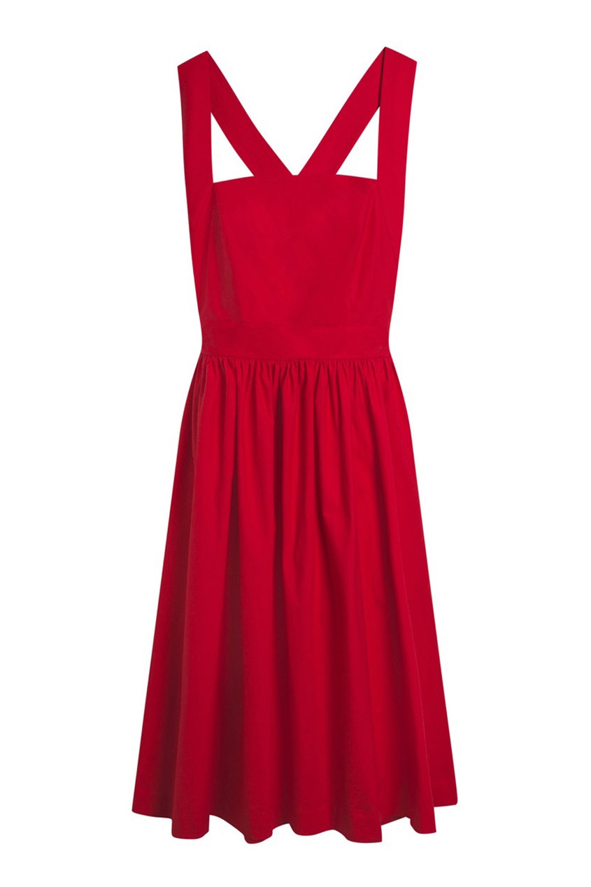 фото Красное платье из легкого хлопка gladys2y bonpoint