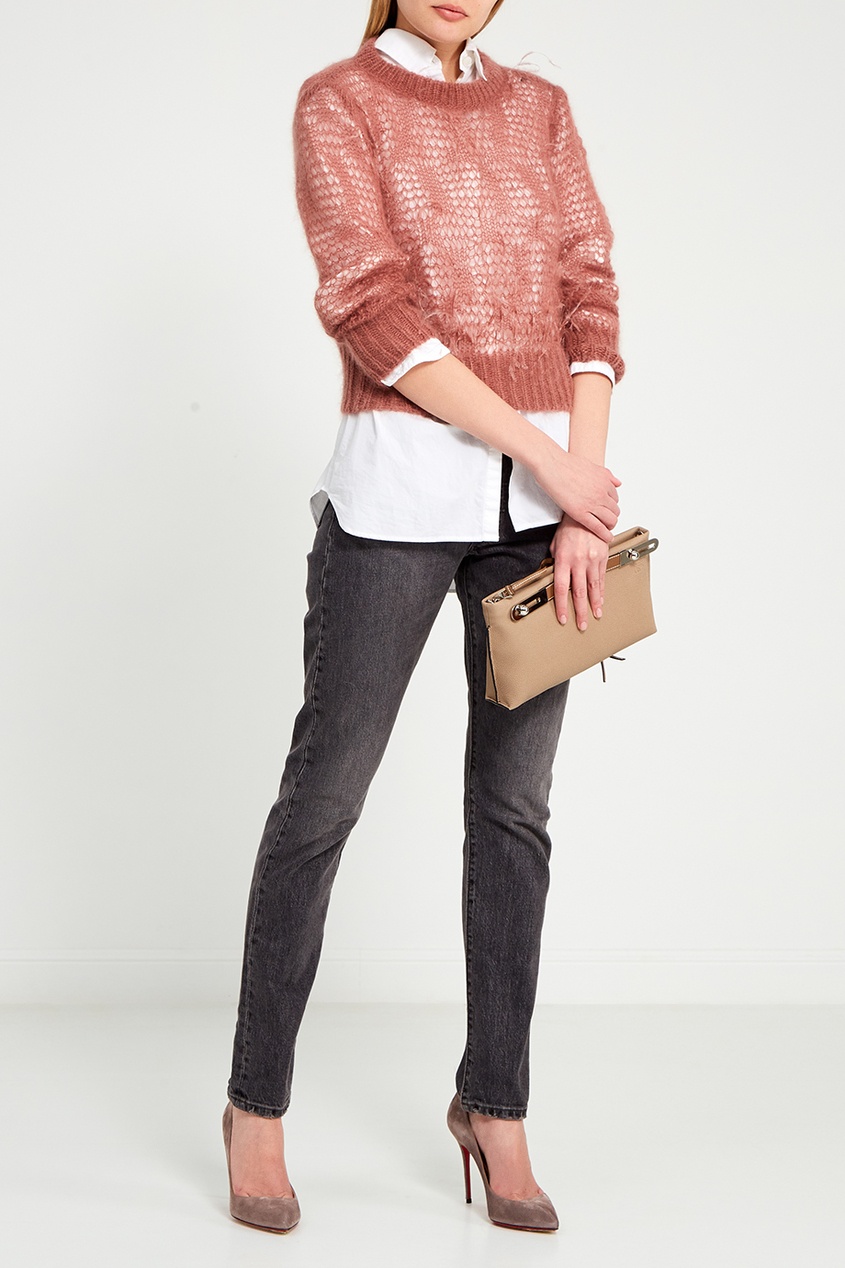 Замшевые серые туфли Corneille 100