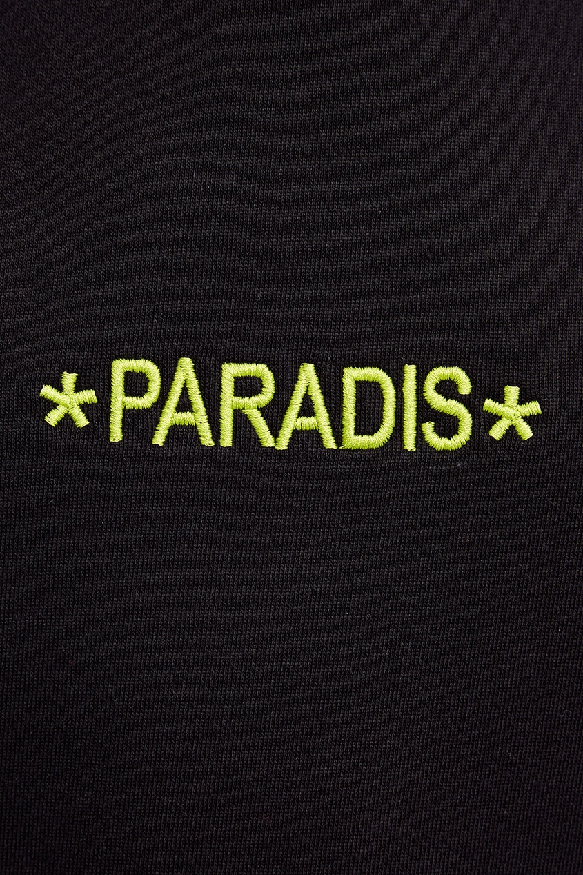 фото Черное худи с вышитым логотипом maria 3.paradis