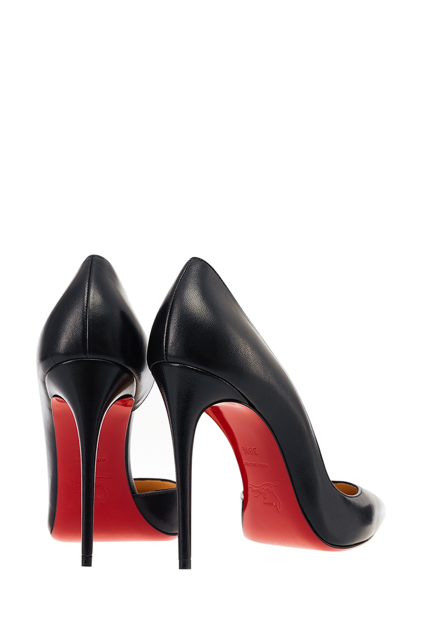 фото Черные кожаные туфли Iriza 100 Christian louboutin