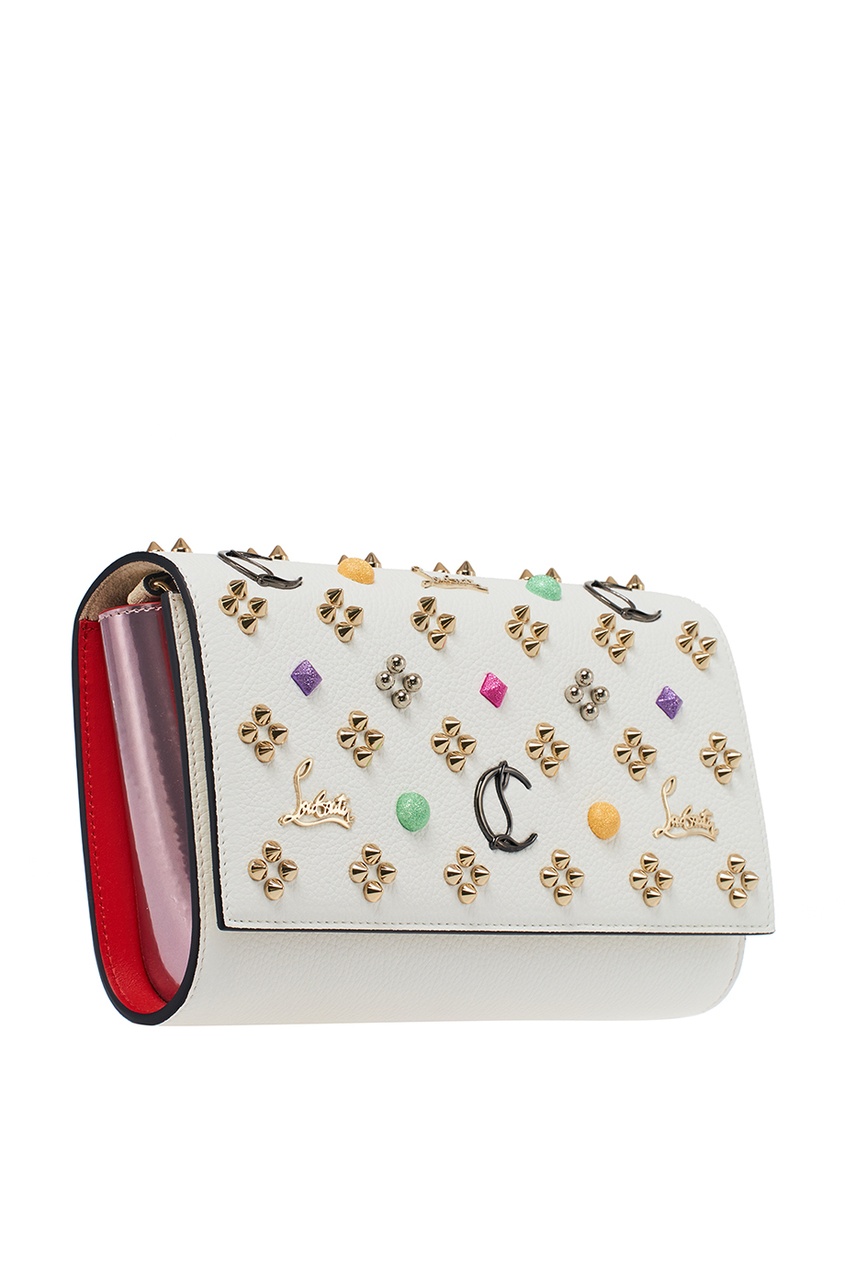 фото Кожаный клатч с шипами Paloma Clutch Christian louboutin