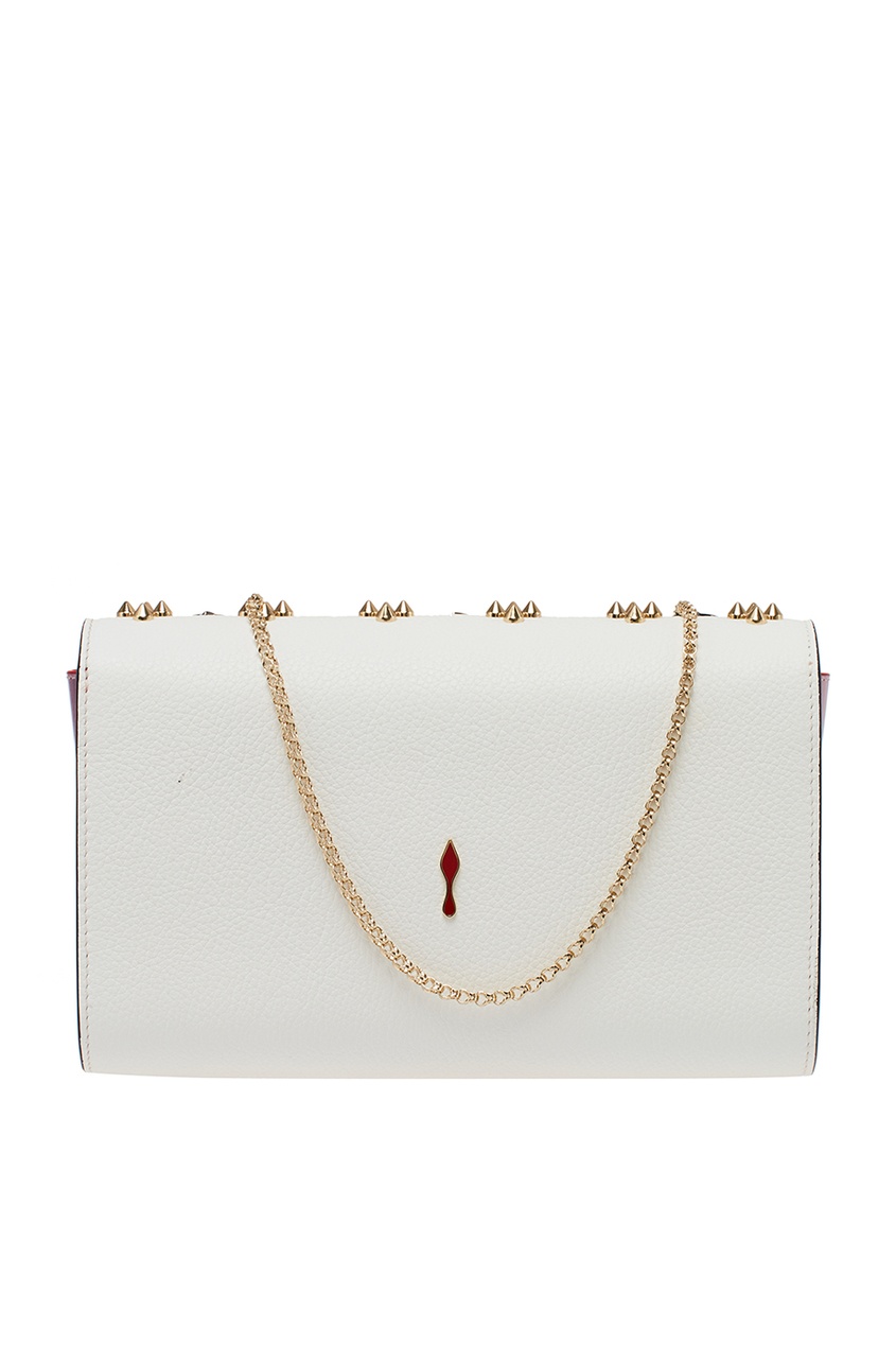 фото Кожаный клатч с шипами Paloma Clutch Christian louboutin