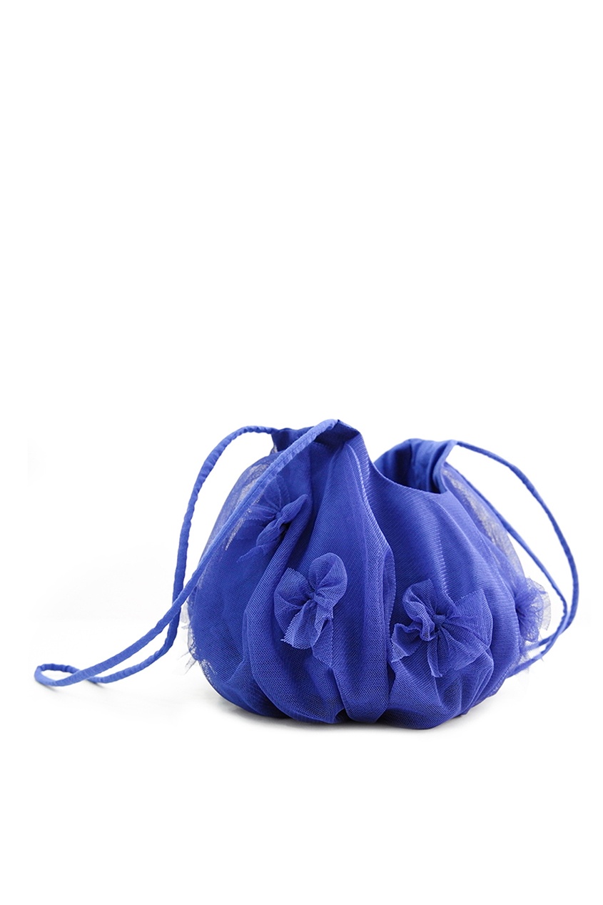 Сумка синяя с бантиками