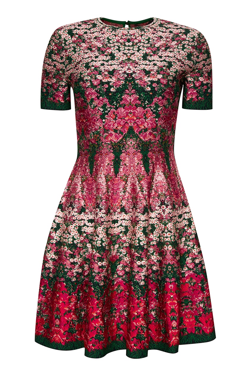 Цветочное платье из шелкового джерси