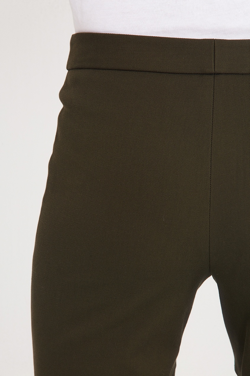 фото Зеленые брюки из стрейч-хлопка Alexander mcqueen