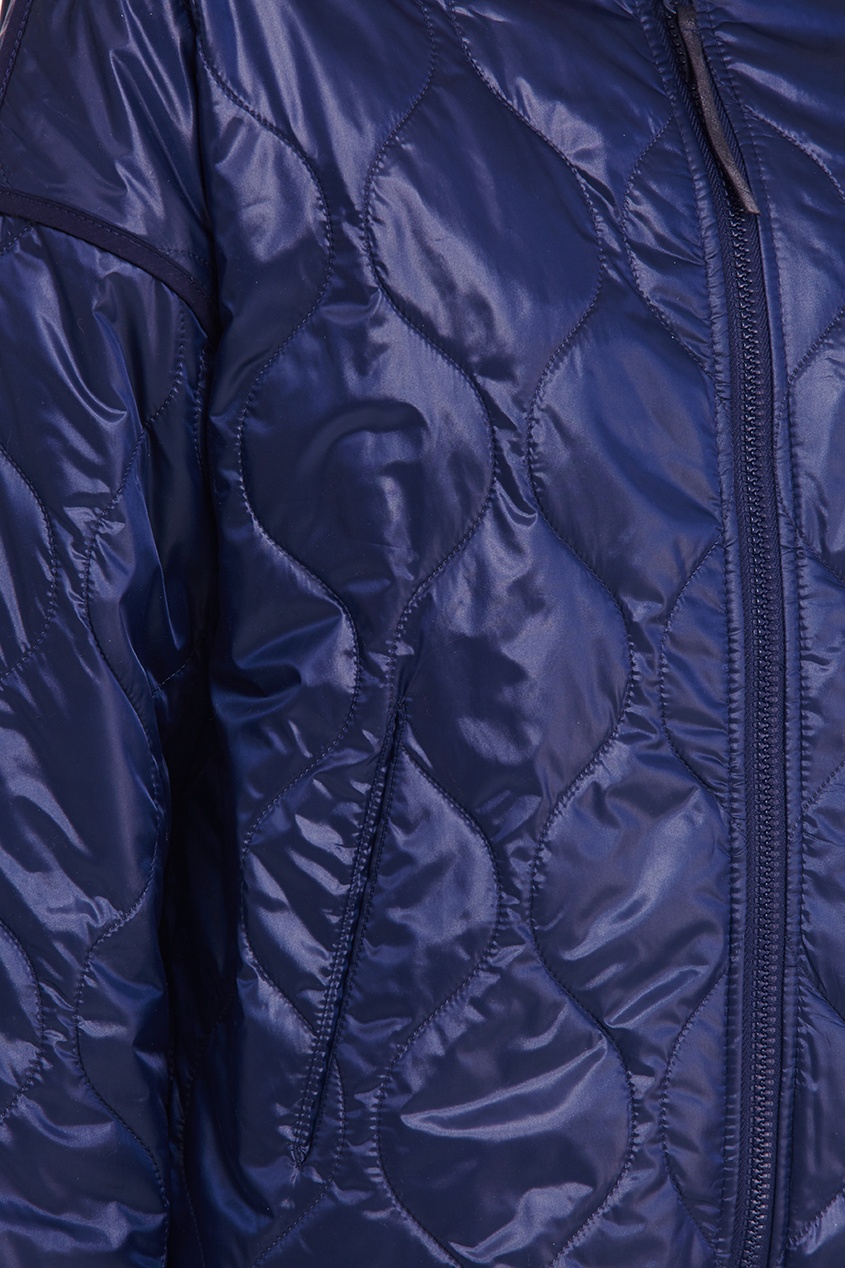 фото Синяя двусторонняя куртка на молнии novaya