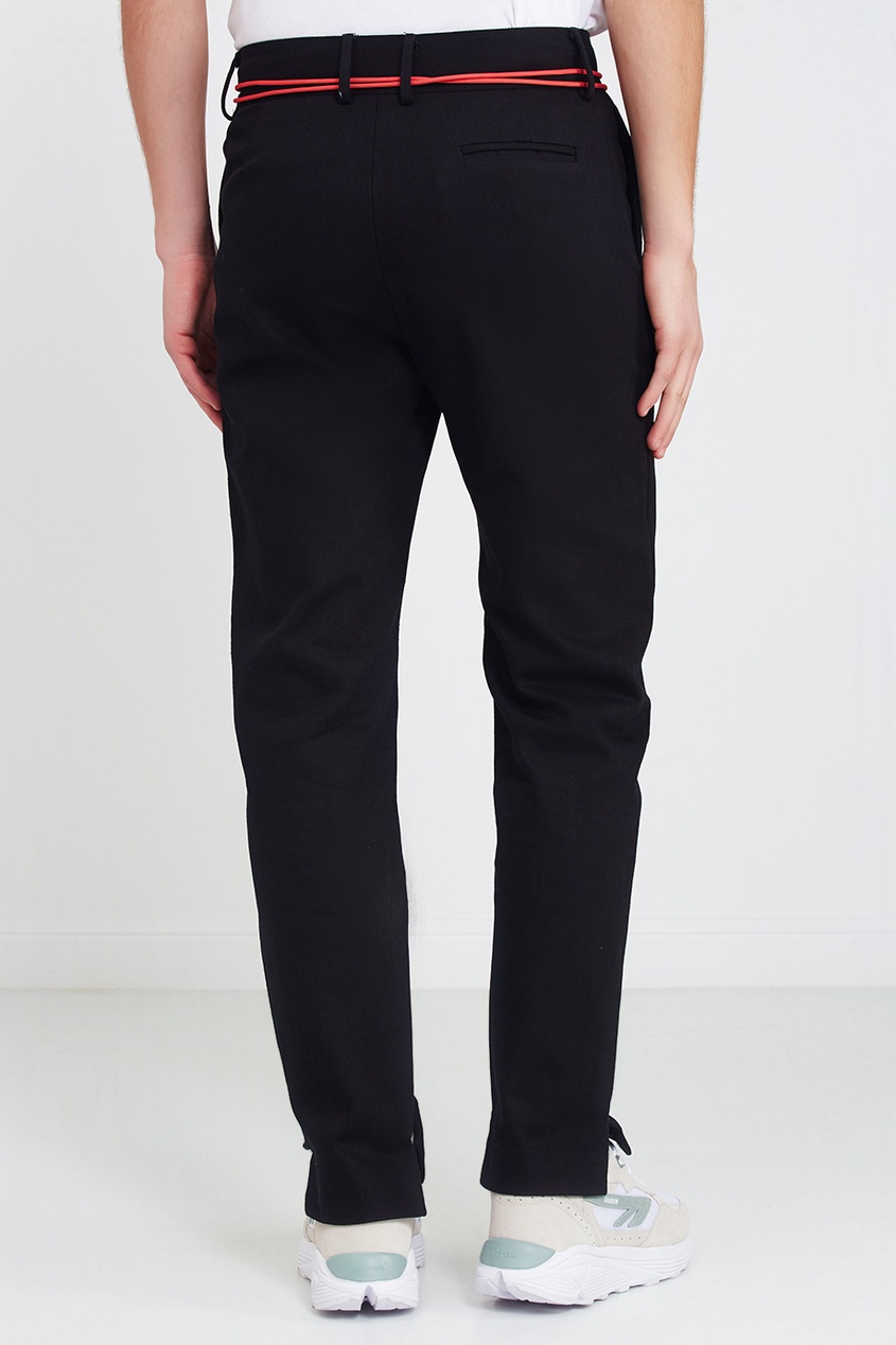 фото Черные джинсы с контрастным шнурком heliot emil