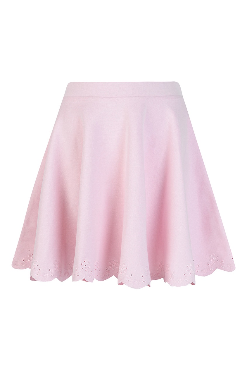 фото Розовая юбка с ажурным узором ralph lauren kids