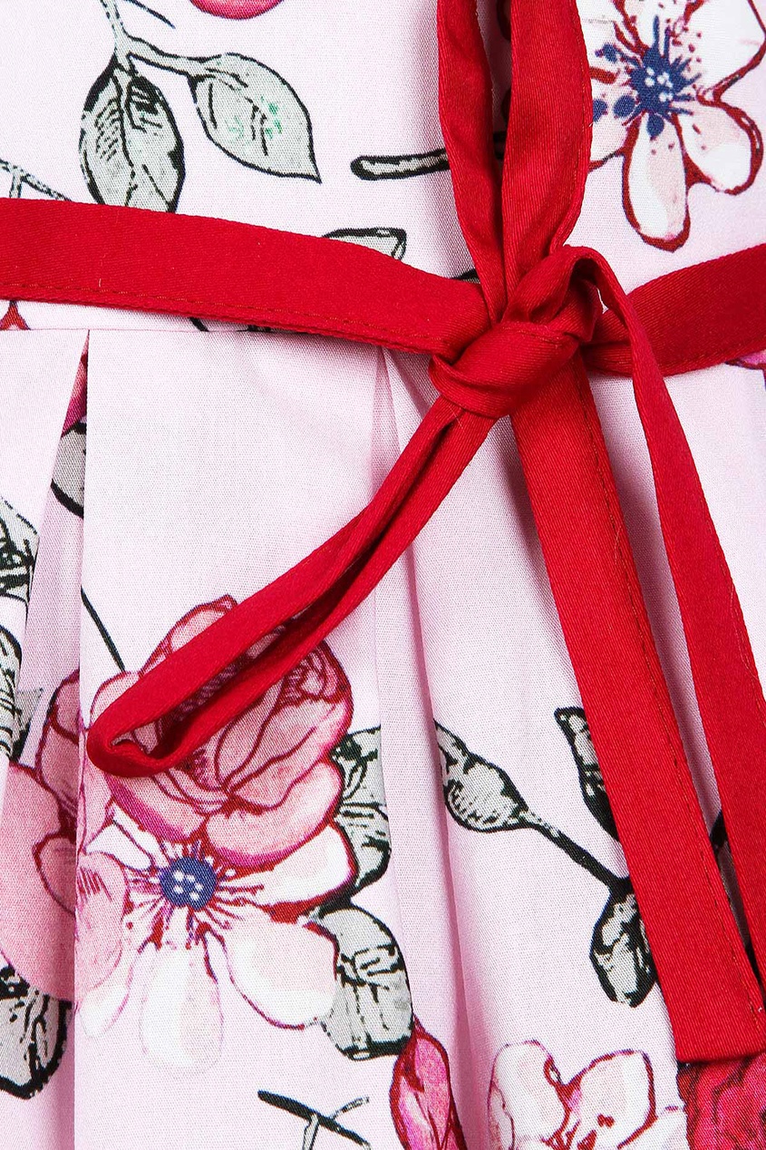 фото Хлопковое платье с цветочным принтом simonetta mini