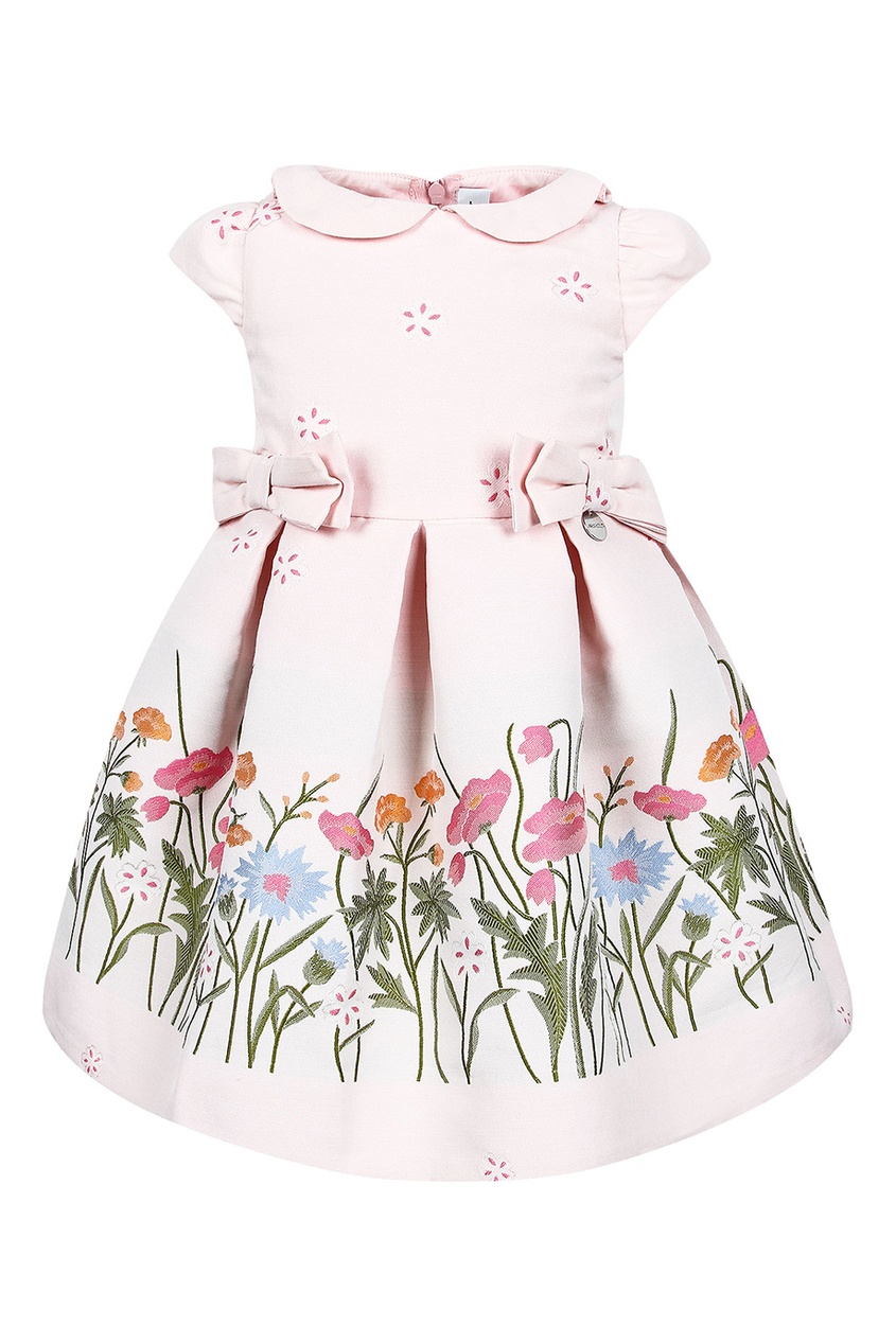 фото Розовое платье с цветами simonetta mini