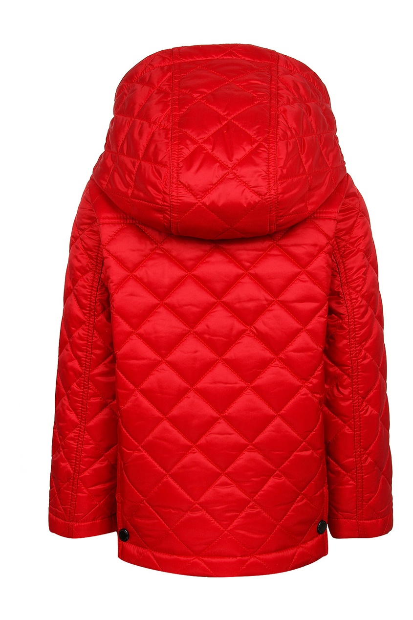 фото Красная стеганая куртка burberry kids