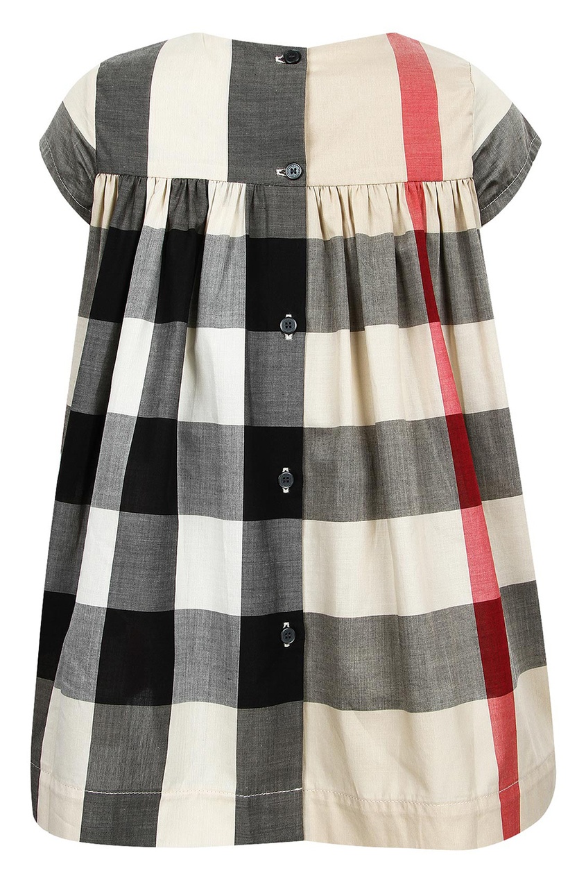 фото Платье в клетку с высокой талией burberry kids