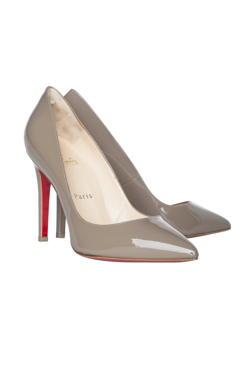 

Кожаные туфли Pigalle 100 Patent Calf, Бежевый, Кожаные туфли Pigalle 100 Patent Calf