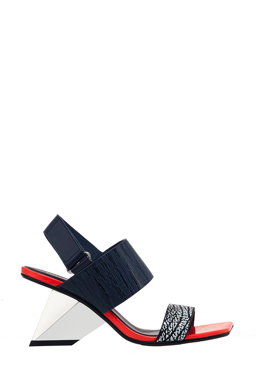 

Босоножки из красно-черной кожи Rockit Sandal, Multicolor
