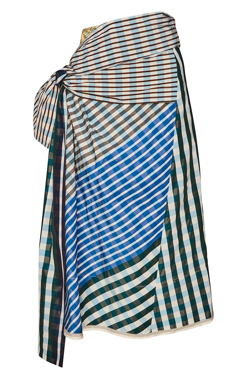 фото Комбинированная юбка с драпировкой marni