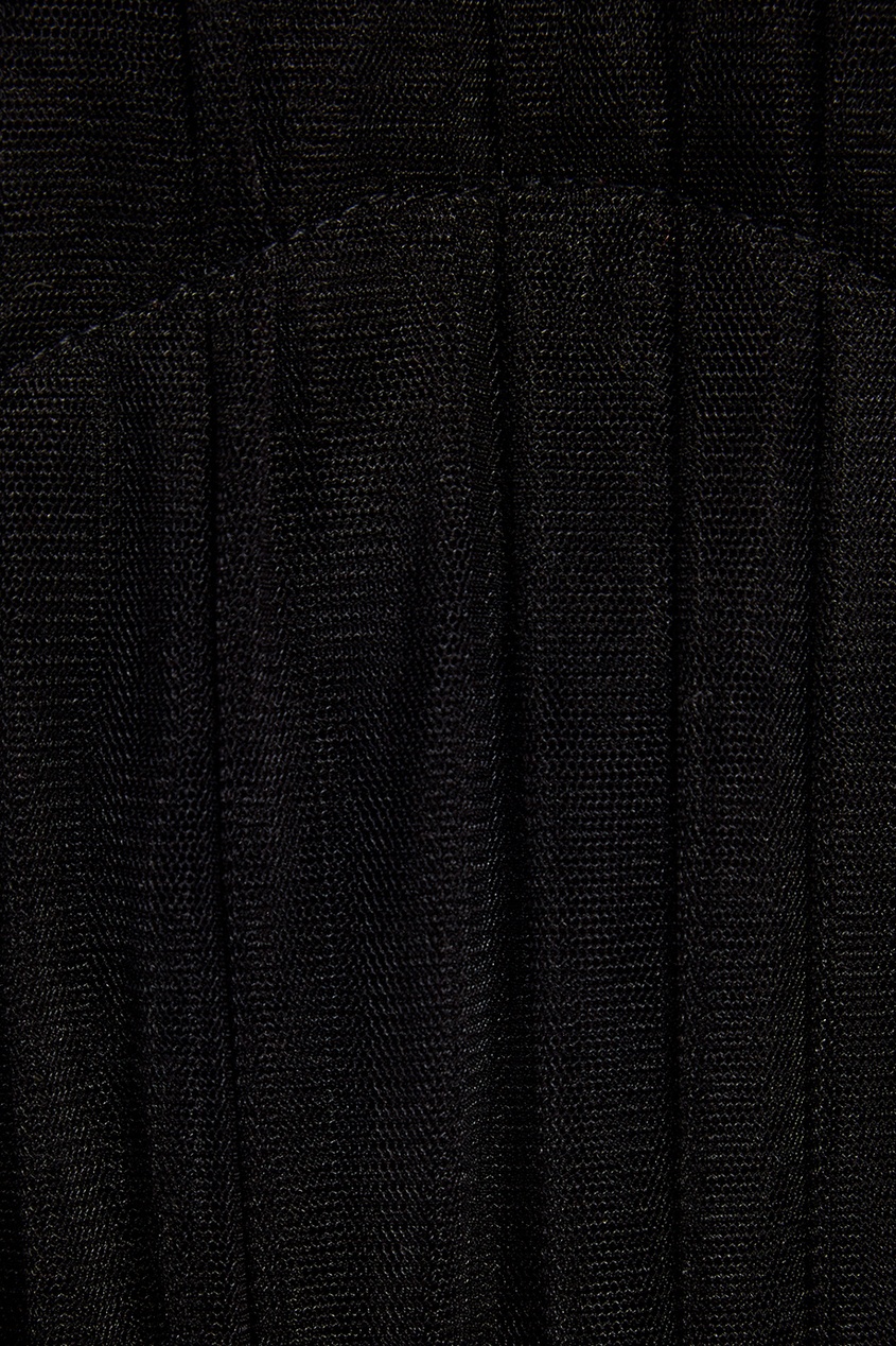 фото Черное платье из сетки ли-лу