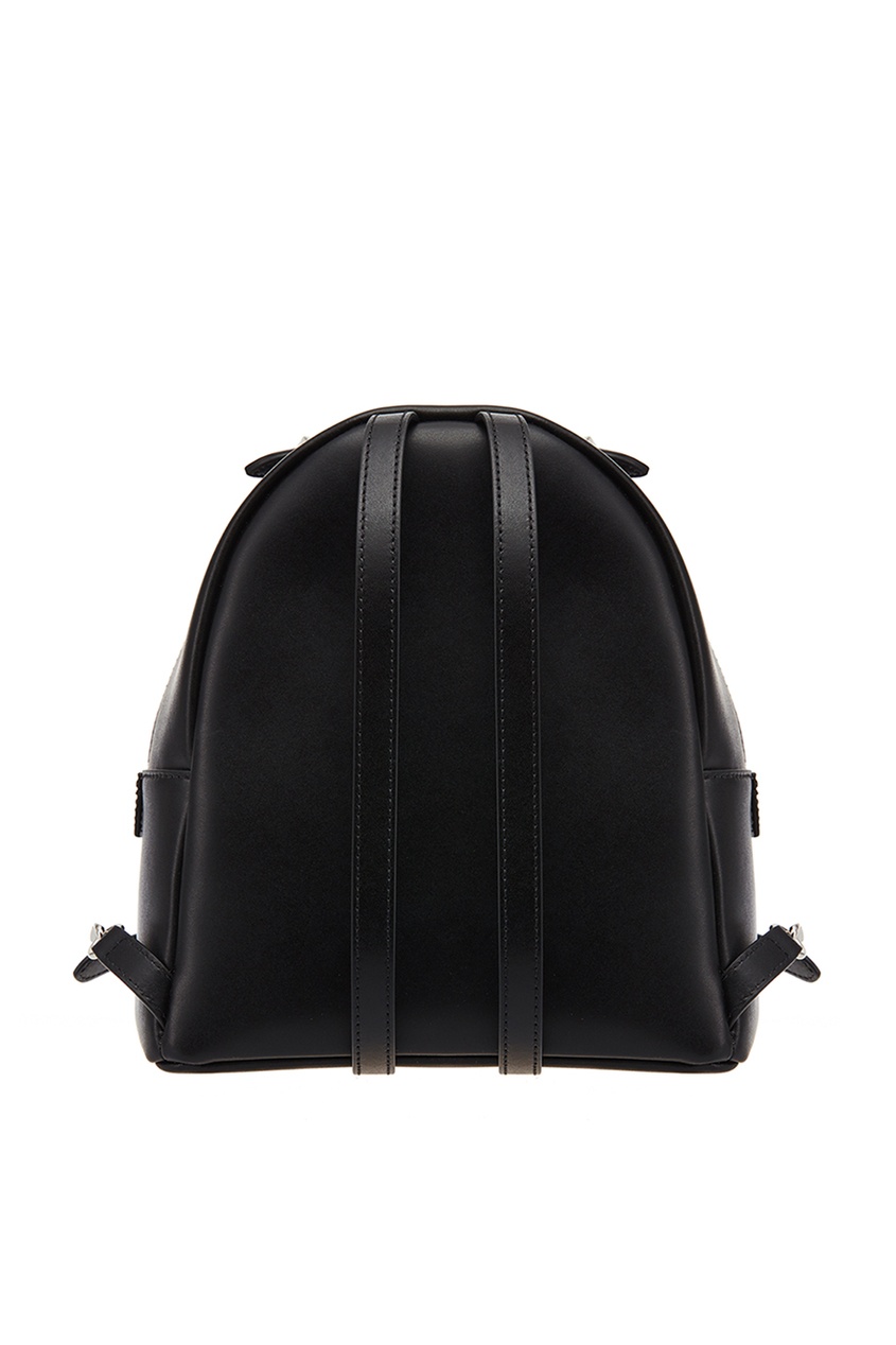 фото Черный кожаный рюкзак с бусинами Fendi
