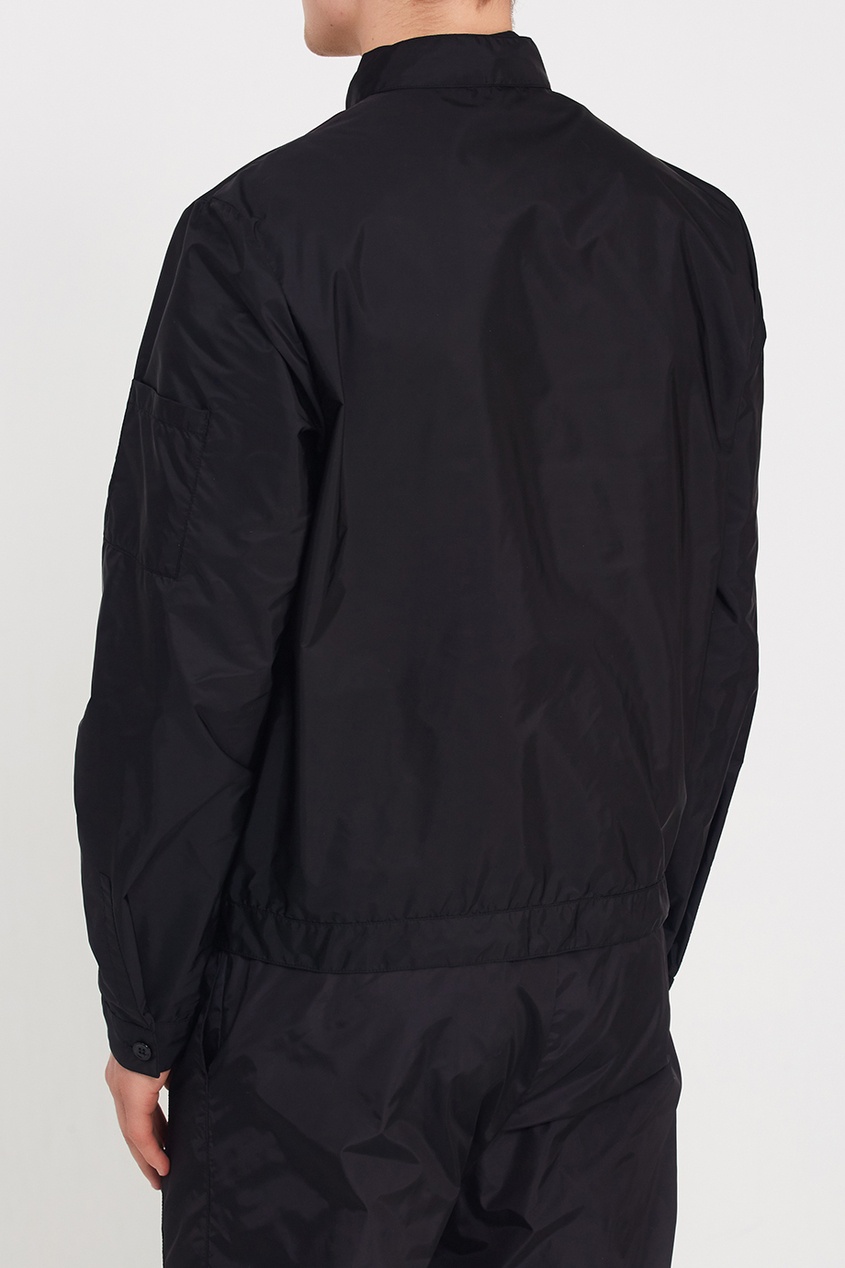 фото Черная куртка с отделкой prada