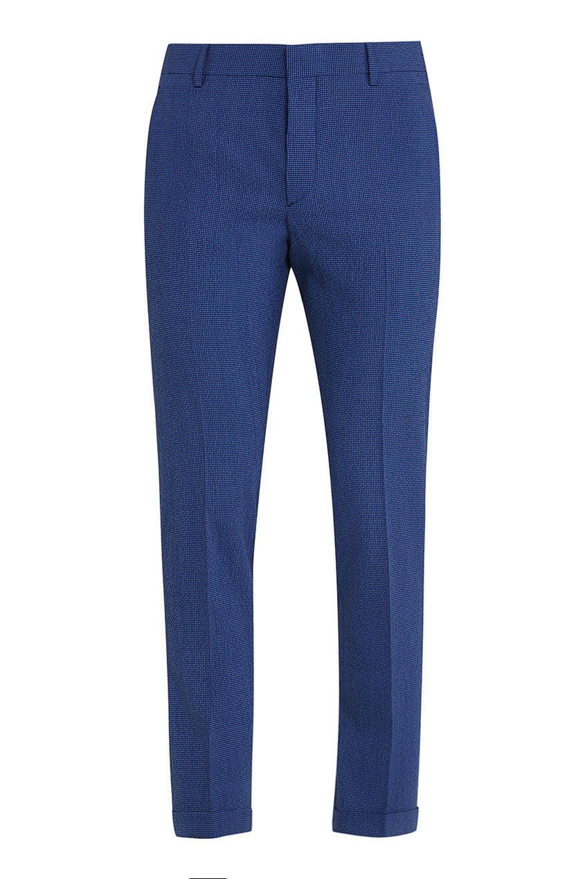фото Зауженные синие брюки prada