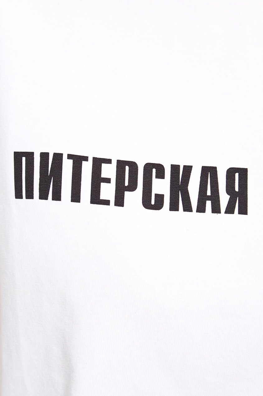 фото Белая футболка с надписью terekhov girl