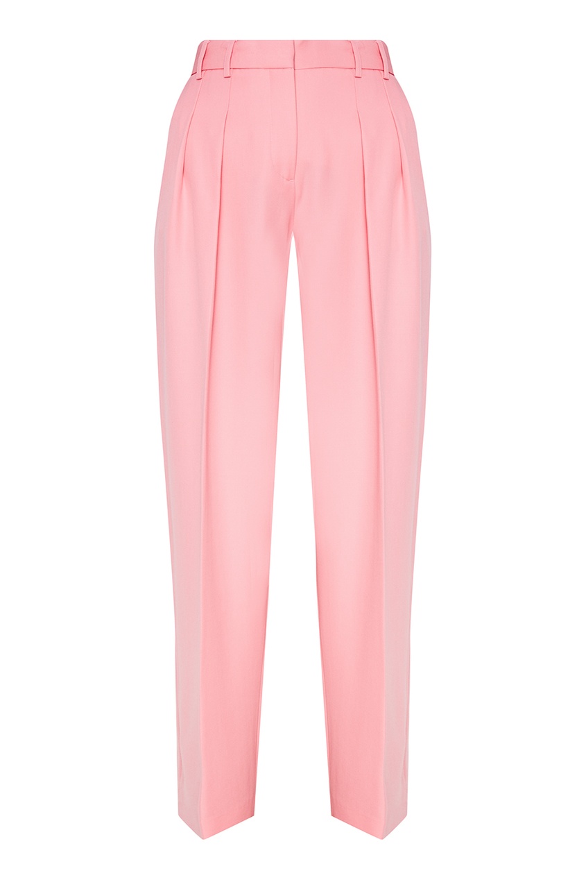 фото Розовые брюки из шерсти victoria beckham