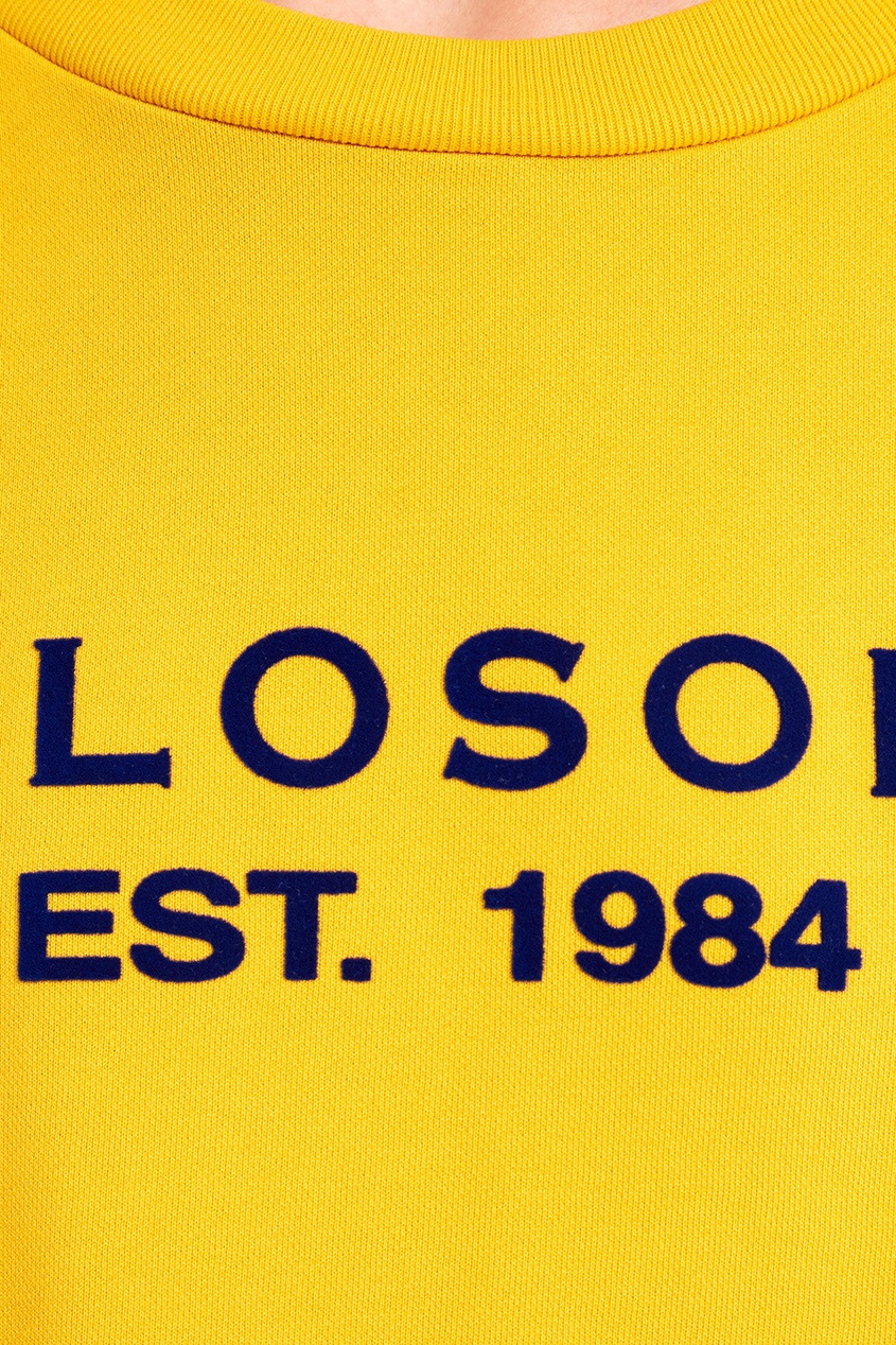 фото Желтый свитшот с логотипом Philosophy di lorenzo serafini