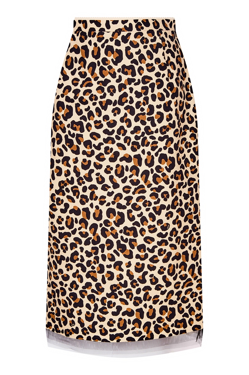 фото Хлопковая юбка с леопардовым принтом no.21