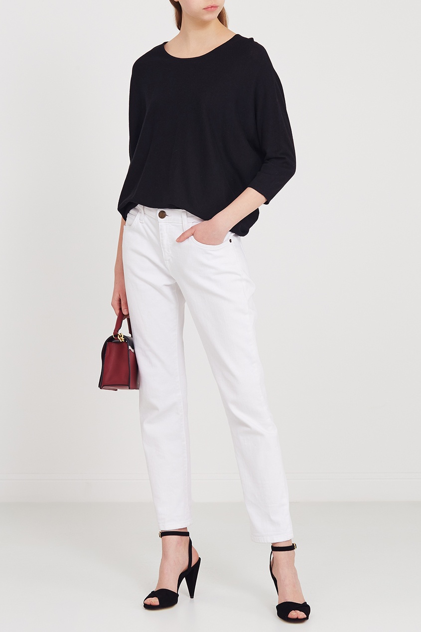 Черный свободный джемпер