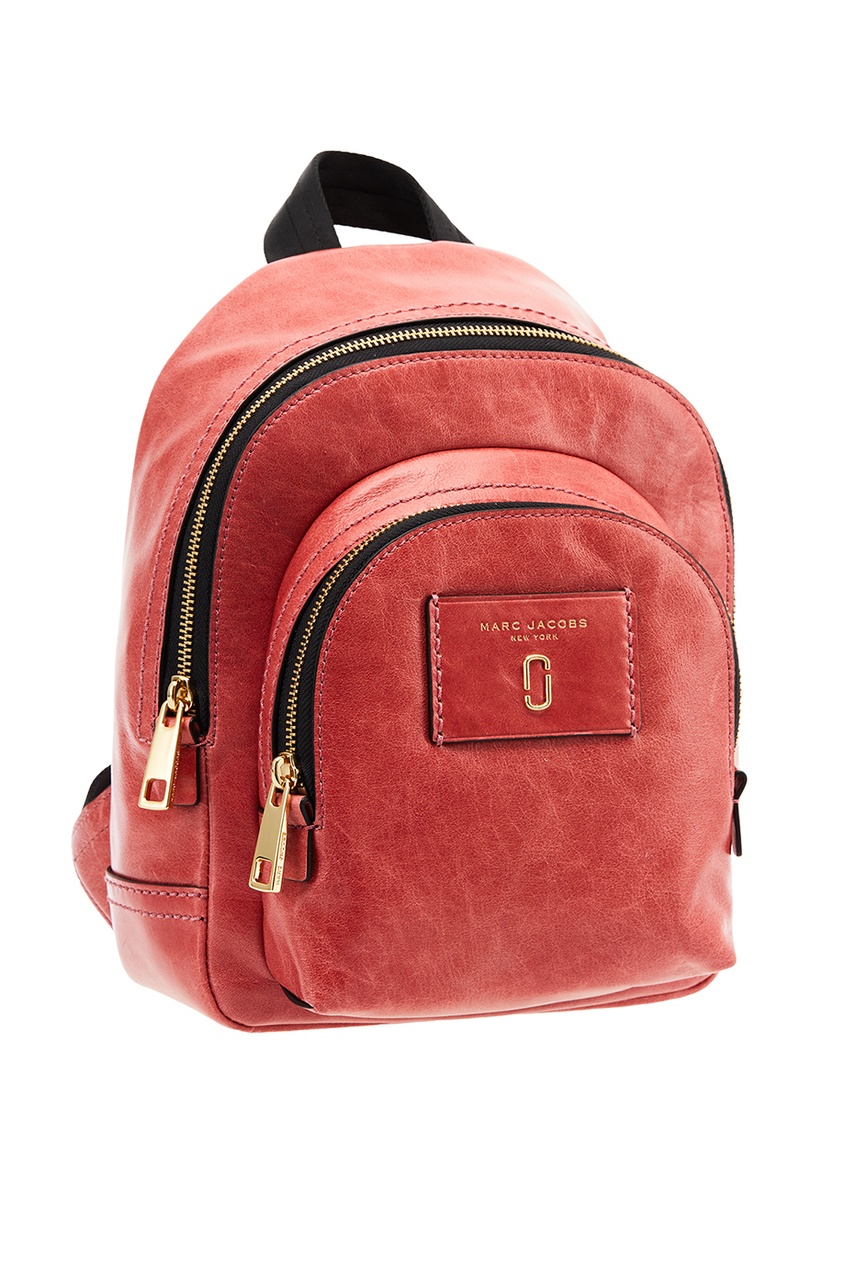 фото Розовый кожаный рюкзак marc jacobs (the)