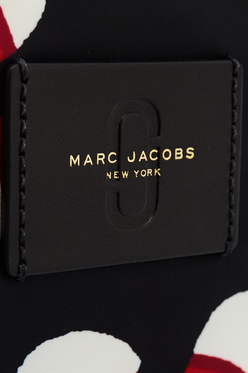 фото Текстильный рюкзак с цветами the marc jacobs