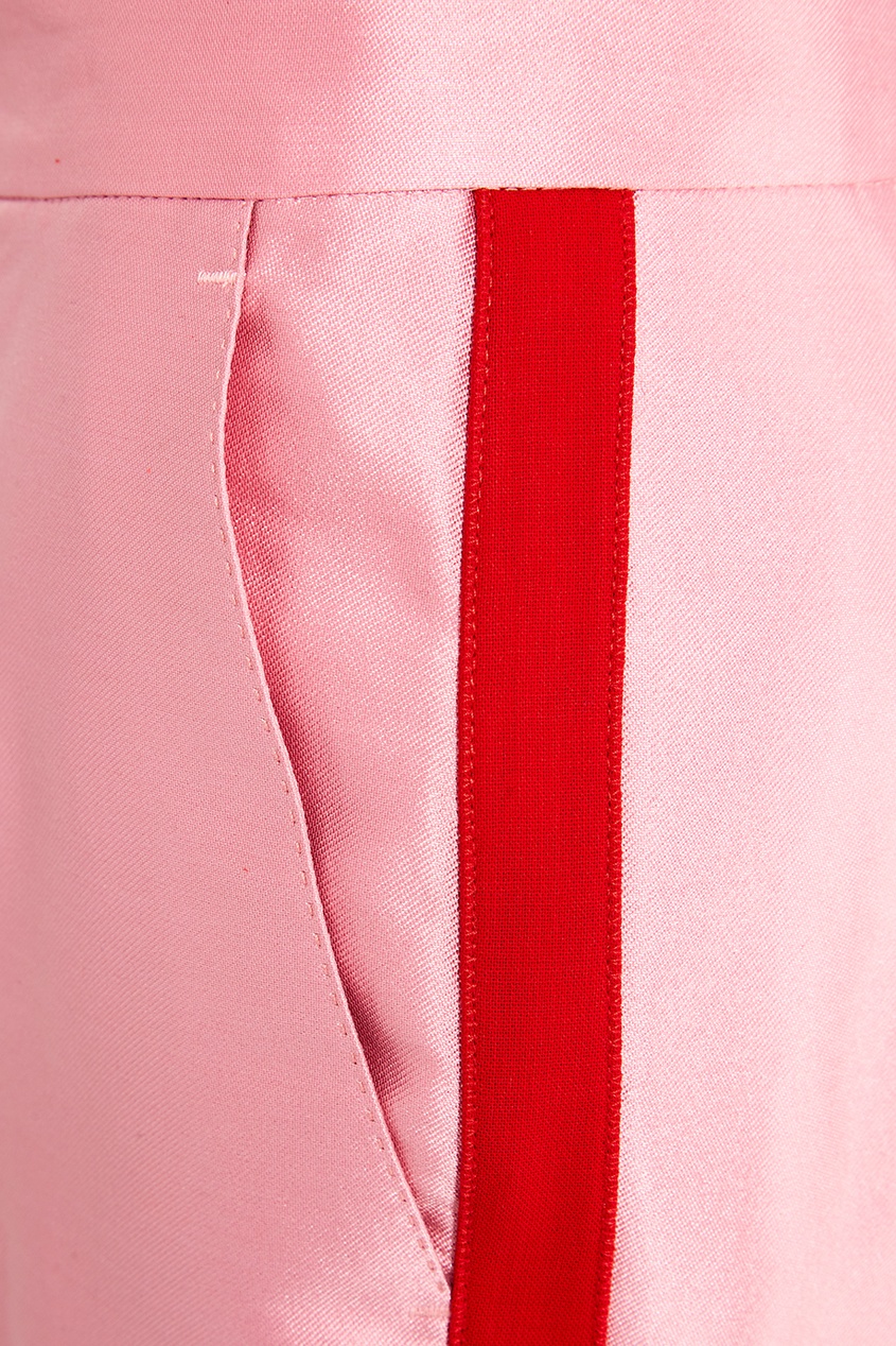 фото Розовые брюки с лампасами dolce&gabbana