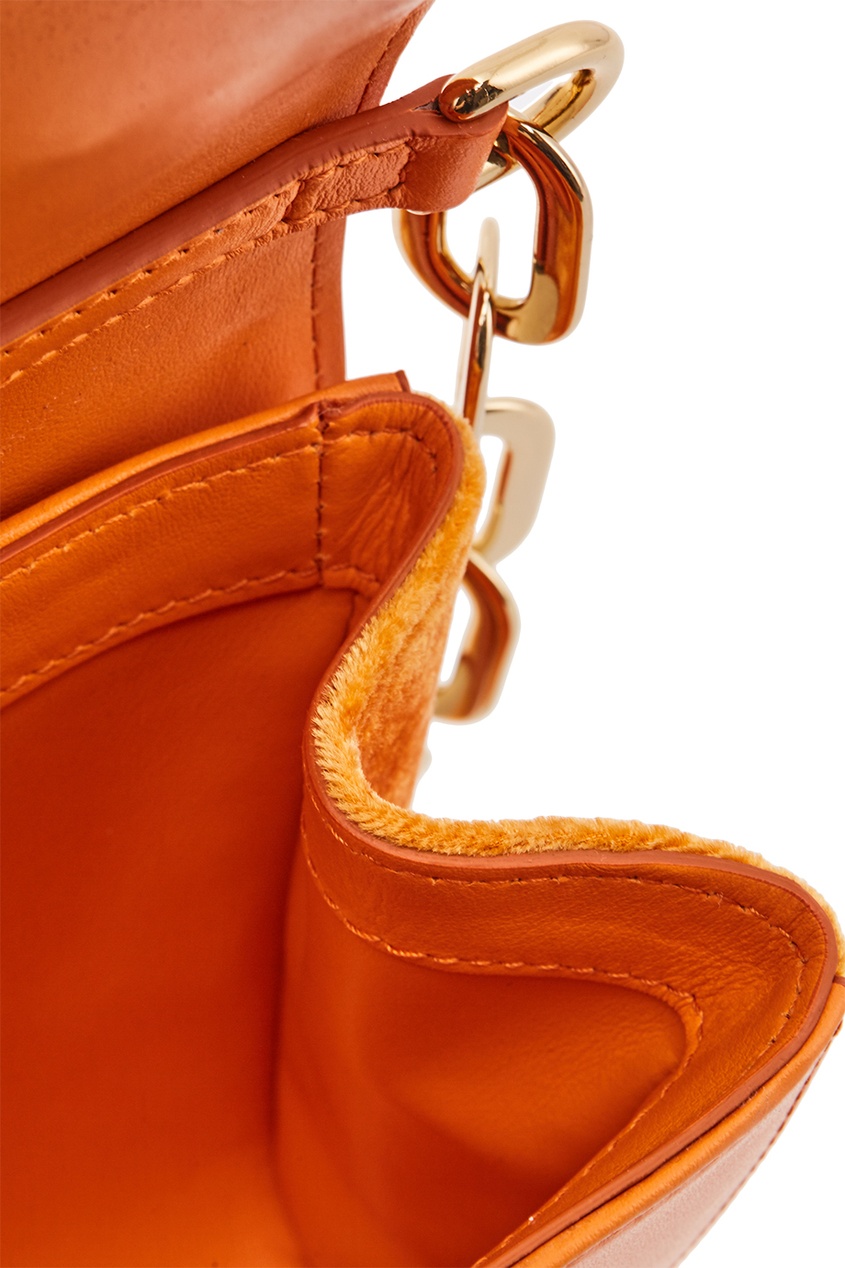 фото Оранжевая сумка из бархата dg girls dolce&gabbana