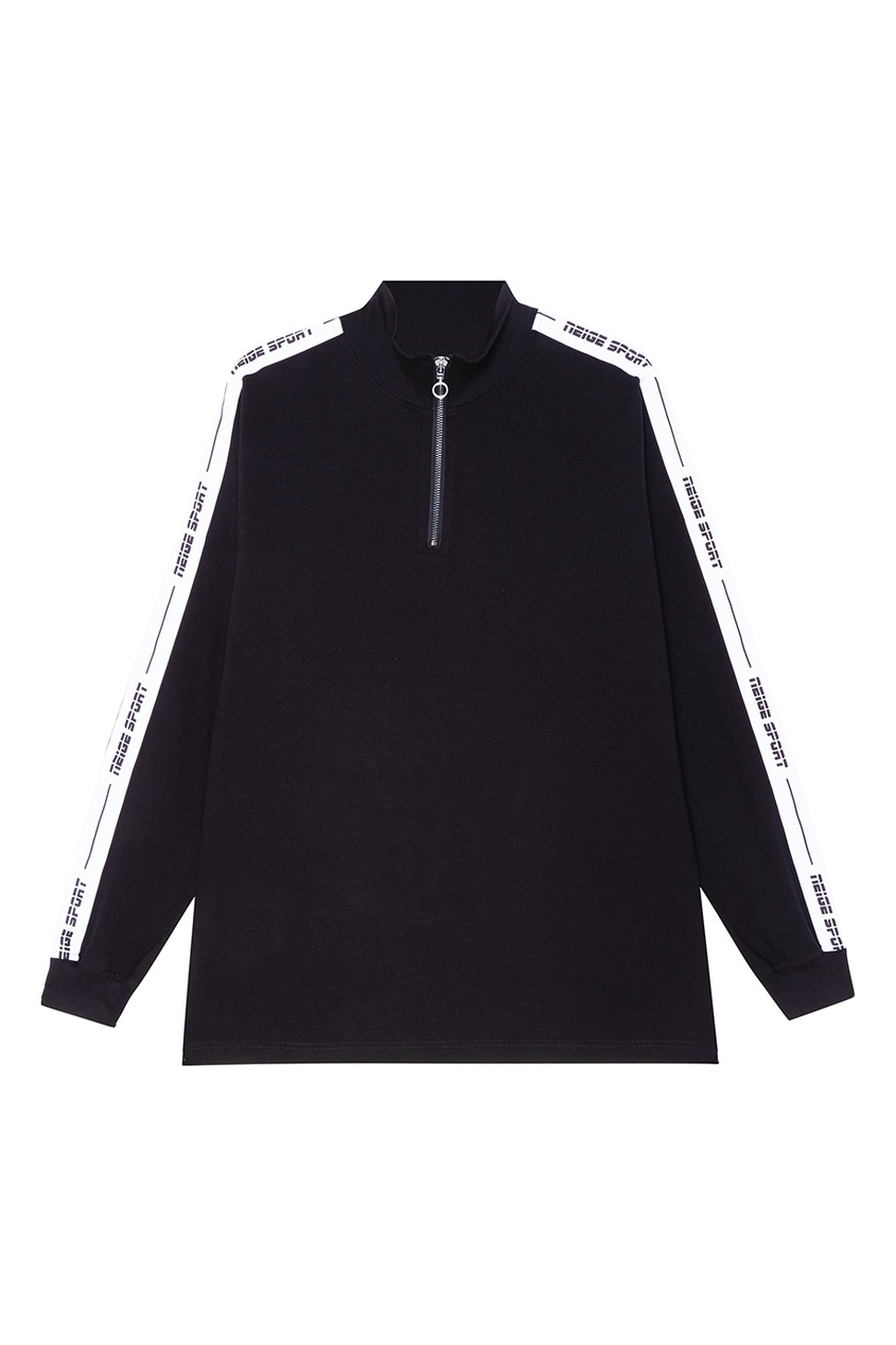 Черная водолазка из хлопка