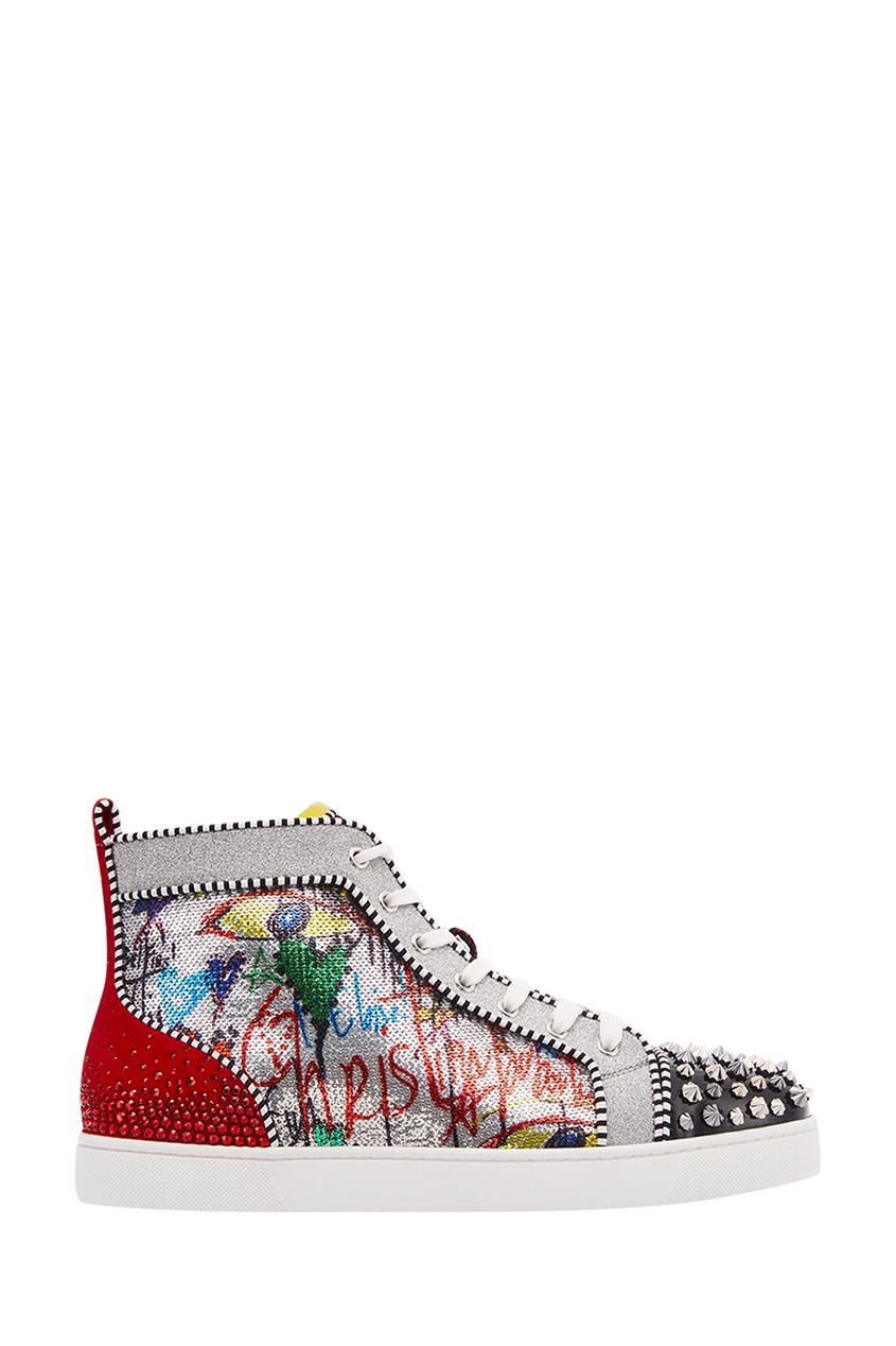 фото Кожаные декорированные кеды No Limit F18 Flat Christian louboutin