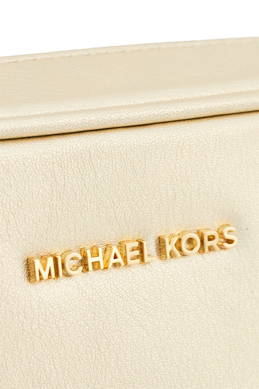 фото Сумка из светлой золотистой кожи Ginny Michael kors