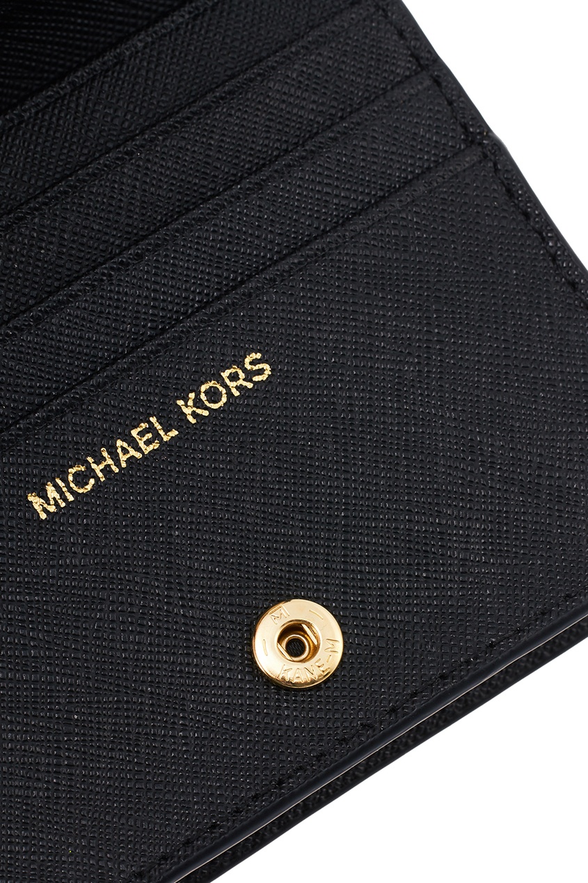 фото Черный складной кошелек money pieces michael michael kors