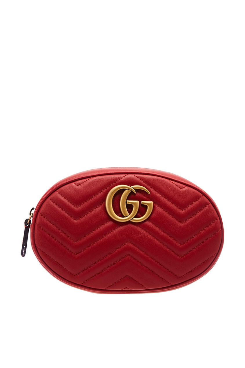 

Красная поясная сумка GG Marmont, Красный, Красная поясная сумка GG Marmont