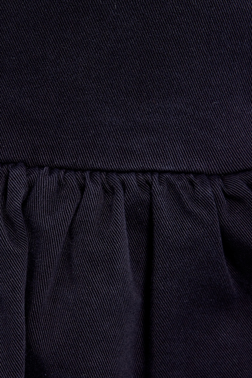 фото Короткая юбка из стрейч-денима miu miu