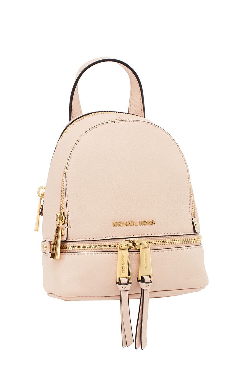 фото Розовый рюкзак rhea zip michael michael kors