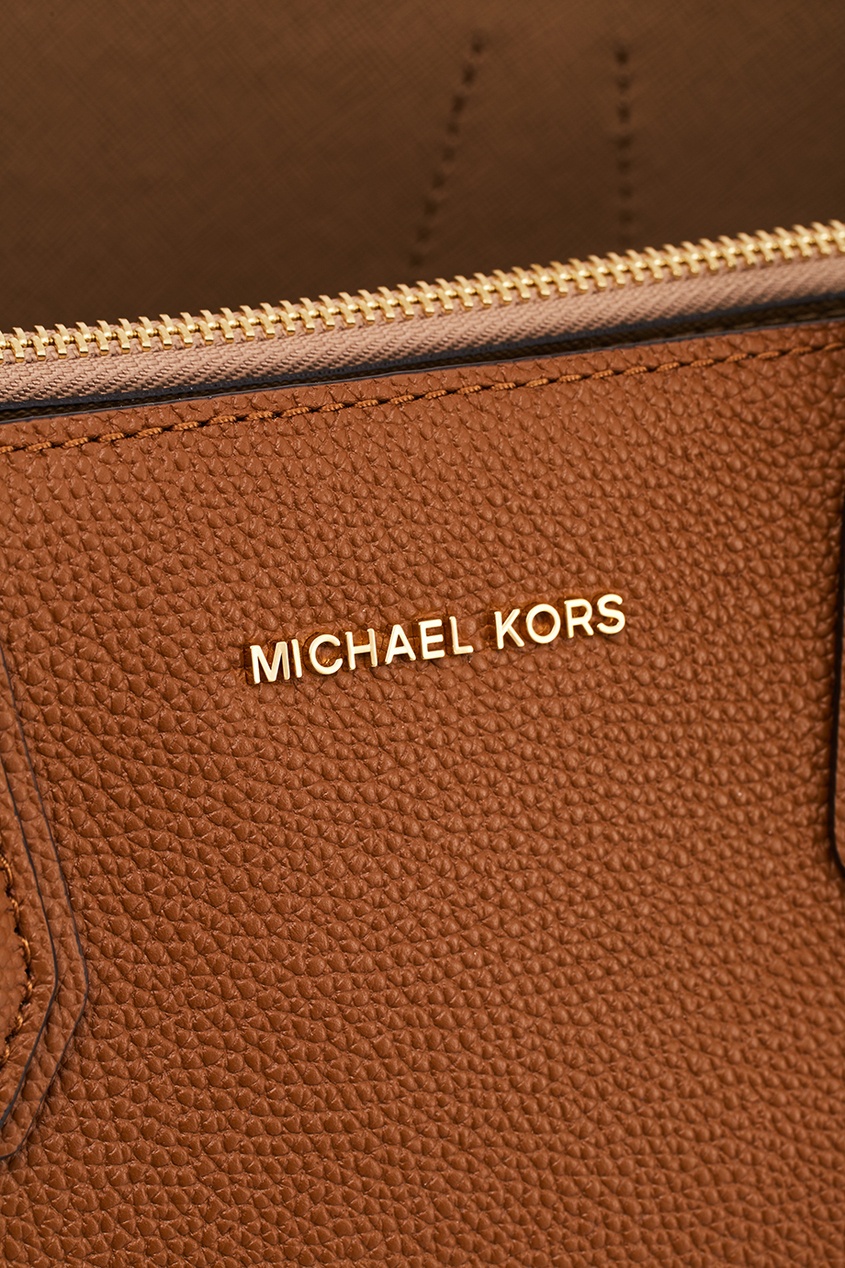 фото Коричневая сумка Mercer Michael michael kors